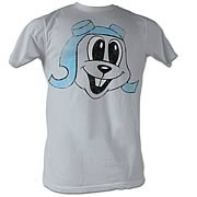 Rocky and Bullwinkle Rocky Face Gray T-Shirt
